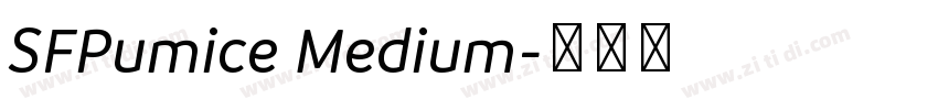 SFPumice Medium字体转换